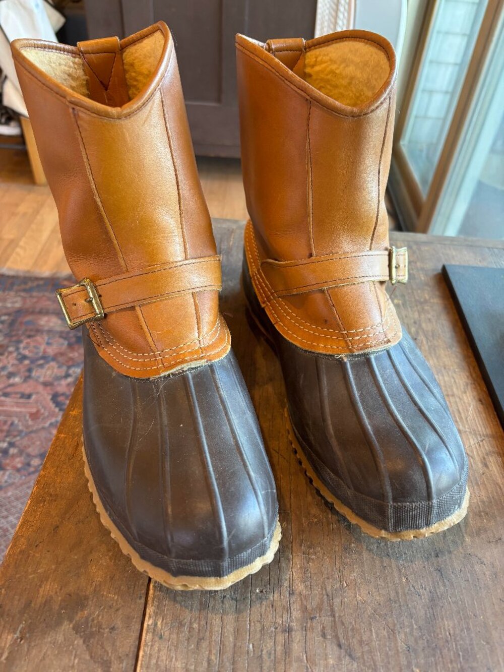 MENS L.L.BEAN INSULATED MAINE HUNTING SHOE LEATHER 11M